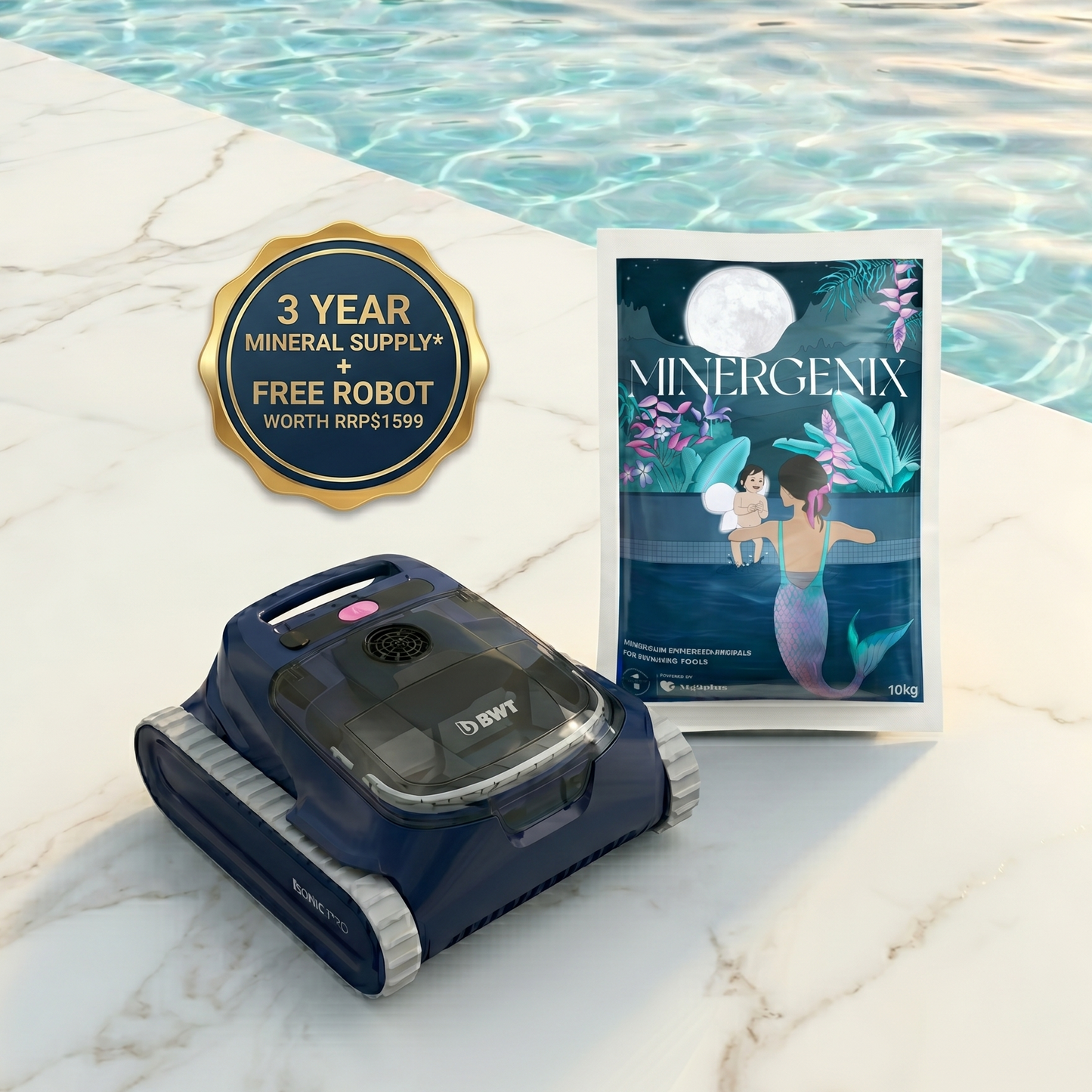 Mineral Pool Conversion Bundle + FREE BWT Robot